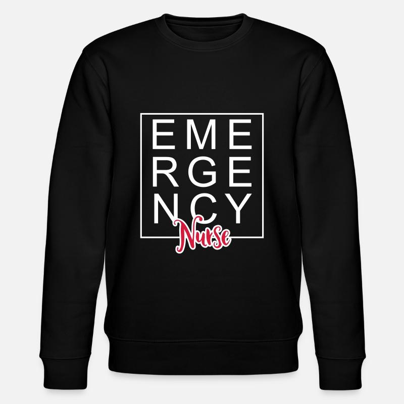 Krankenschwester - Stanley/Stella Unisex Bio-Sweatshirt CHANGER  - Schwarz