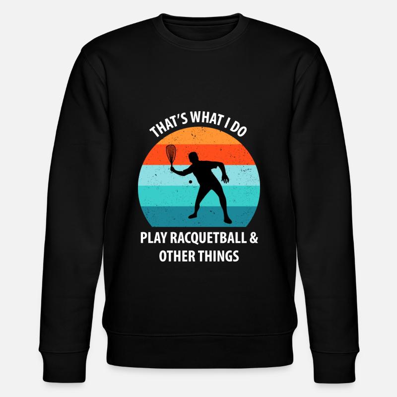 Racqueetball - Stanley/Stella Unisex Bio-Sweatshirt CHANGER  - Schwarz