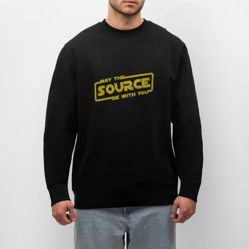May The Source Be With You | Programmer coder Stanley/Stella CHANGER Unisex Organic Sweatshirt