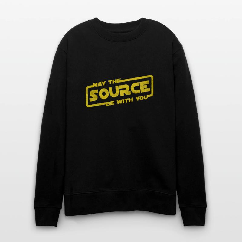 May The Source Be With You | Programmer coder Stanley/Stella CHANGER Unisex Organic Sweatshirt