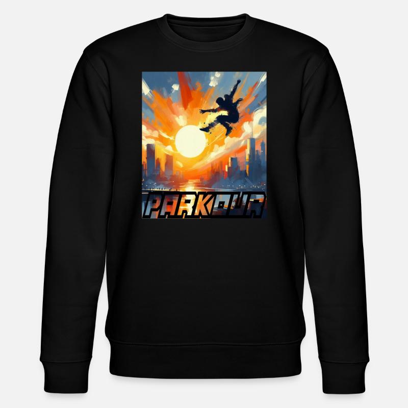 Parkour - Stanley/Stella Unisex Bio-Sweatshirt CHANGER  - Schwarz