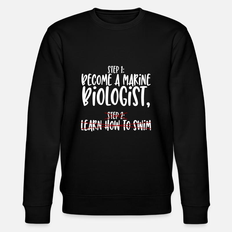 Meeresbiologe Schritt 1 - Stanley/Stella Unisex Bio-Sweatshirt CHANGER - Schwarz