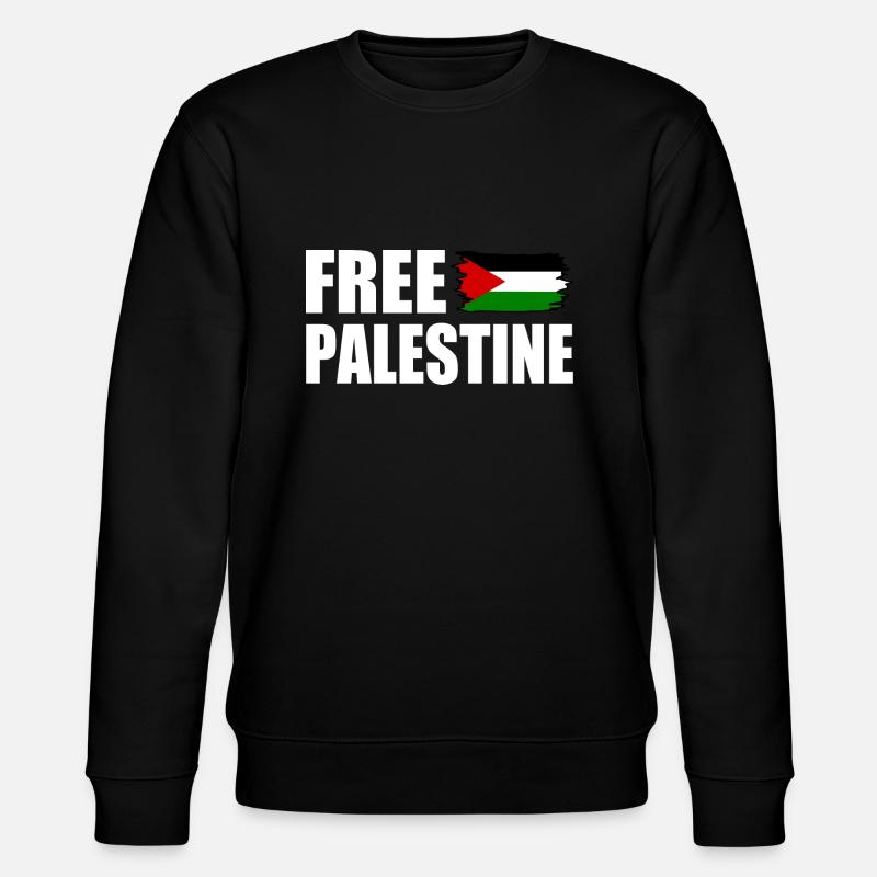 Free palestine - Stanley/Stella Unisex Bio-Sweatshirt CHANGER  - Schwarz