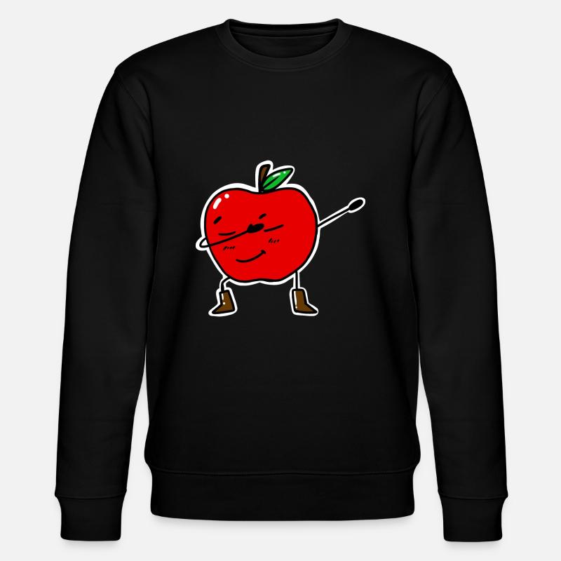 Dabbing Apple - Stanley/Stella Unisex Bio-Sweatshirt CHANGER  - Schwarz