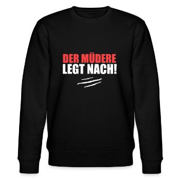 Kokain Koks Lustige Drogen Lustiger Spruch - Stanley/Stella Unisex Bio-Sweatshirt CHANGER  - Schwarz - Vorne - Nik (191cm) & Marisol (170cm)