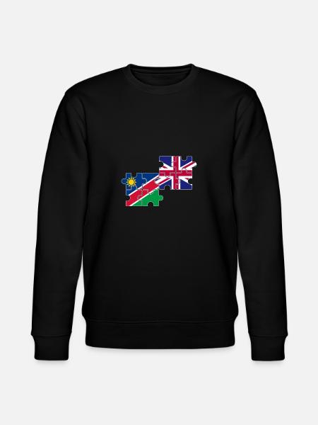 Namibia UK Flag British Namibian - Stanley/Stella CHANGER Unisex Organic Sweatshirt - black