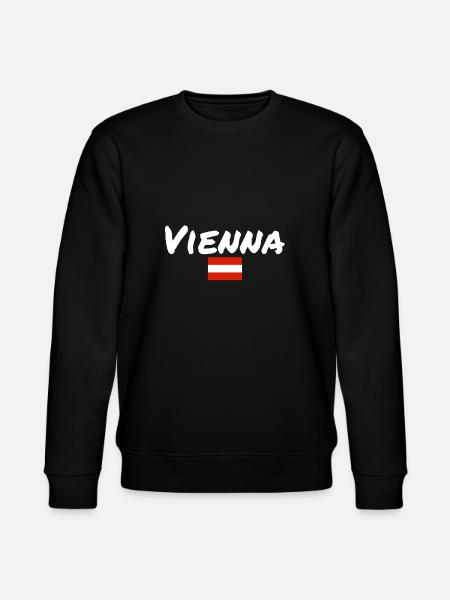 Vienna Austria Austrian Flag - Stanley/Stella CHANGER Unisex Organic Sweatshirt - black