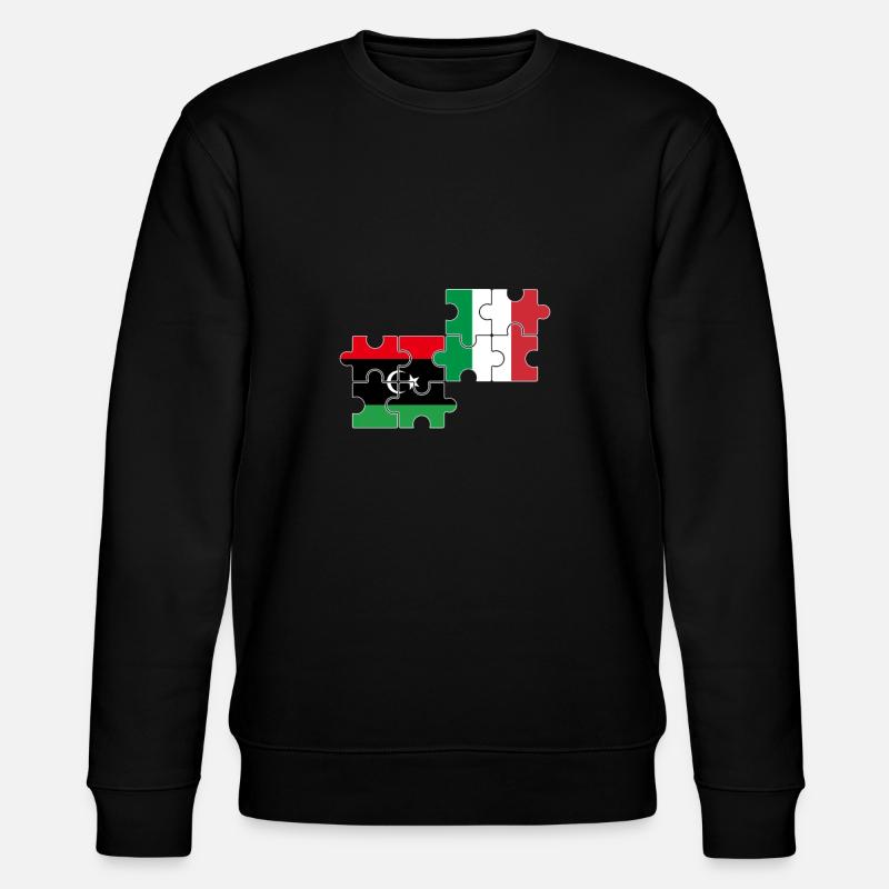 Libye Italie Drapeau Italien Libyen - Sweat bio CHANGER Stanley/Stella Unisexe - noir