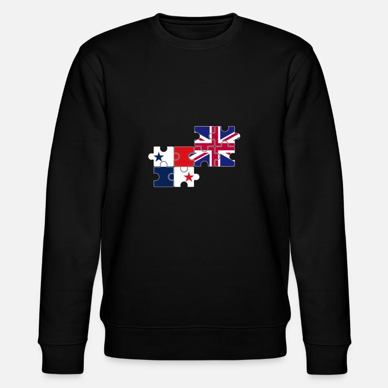 Panama Royaume-Uni Drapeau britannique panaméen - Sweat bio CHANGER Stanley/Stella Unisexe - noir