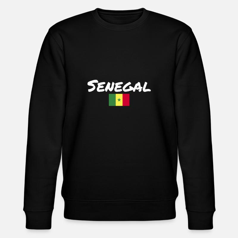 Sénégal Drapeau Sénégal Sénégal - Sweat bio CHANGER Stanley/Stella Unisexe - noir