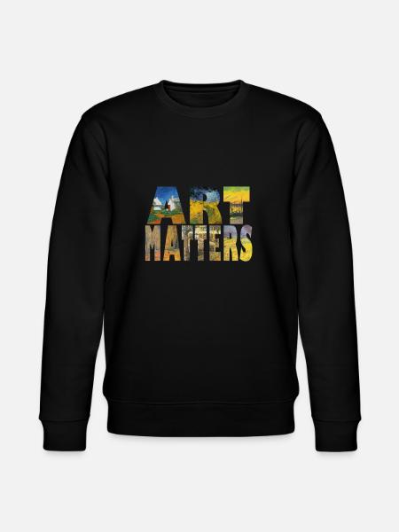 Art Matters Van Gogh Collage - Stanley/Stella CHANGER Unisex Organic Sweatshirt - black
