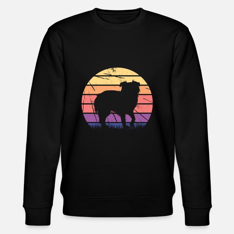 Retro Australian Shepherd - Stanley/Stella Unisex Bio-Sweatshirt CHANGER - Schwarz