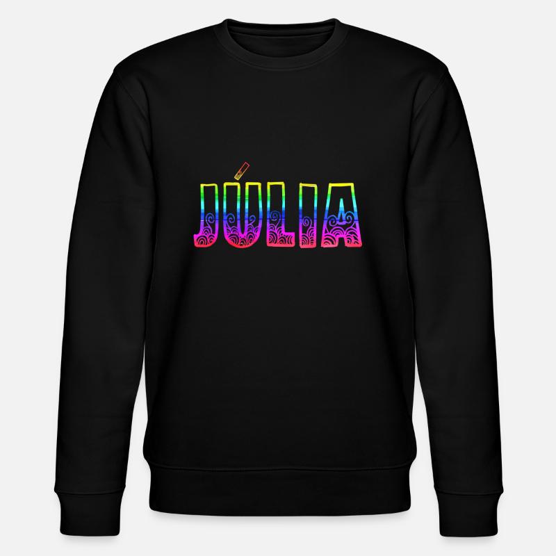 julia rs regenbogen - Stanley/Stella Unisex Bio-Sweatshirt CHANGER  - Schwarz