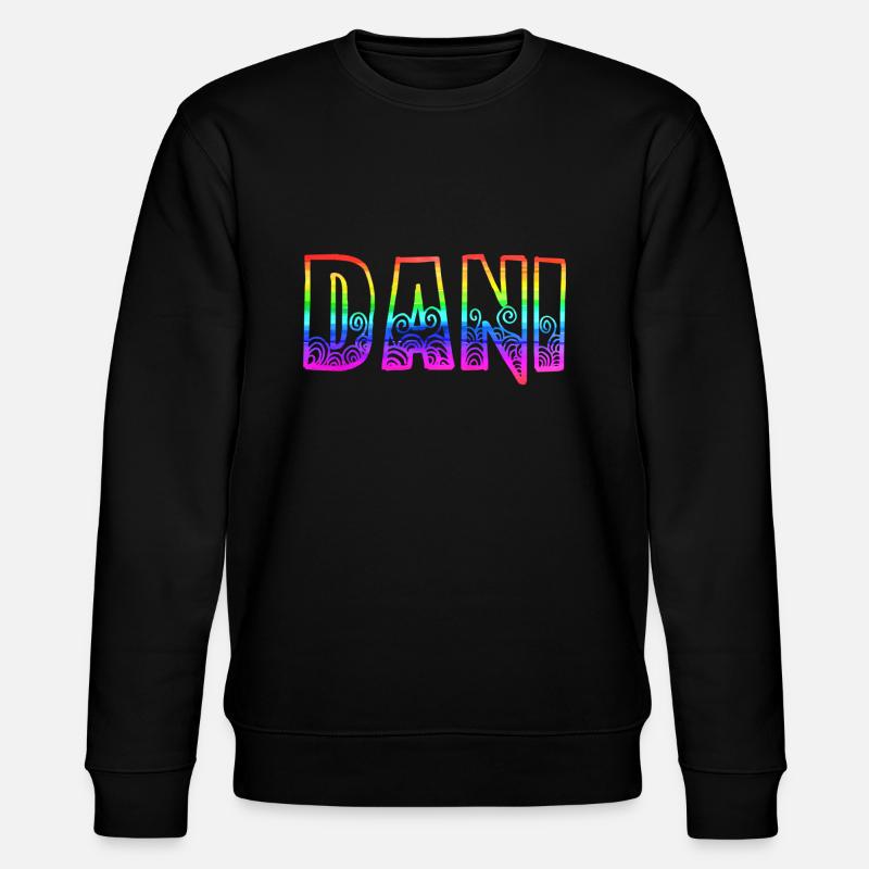 dani rs regenbogen - Stanley/Stella Unisex Bio-Sweatshirt CHANGER  - Schwarz