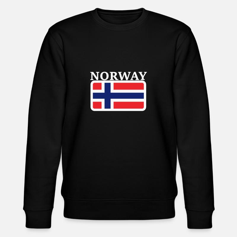 Wikstroem - bannière Norvège - drapeau de la Norvège drapeau - Sweat bio CHANGER Stanley/Stella Unisexe - noir