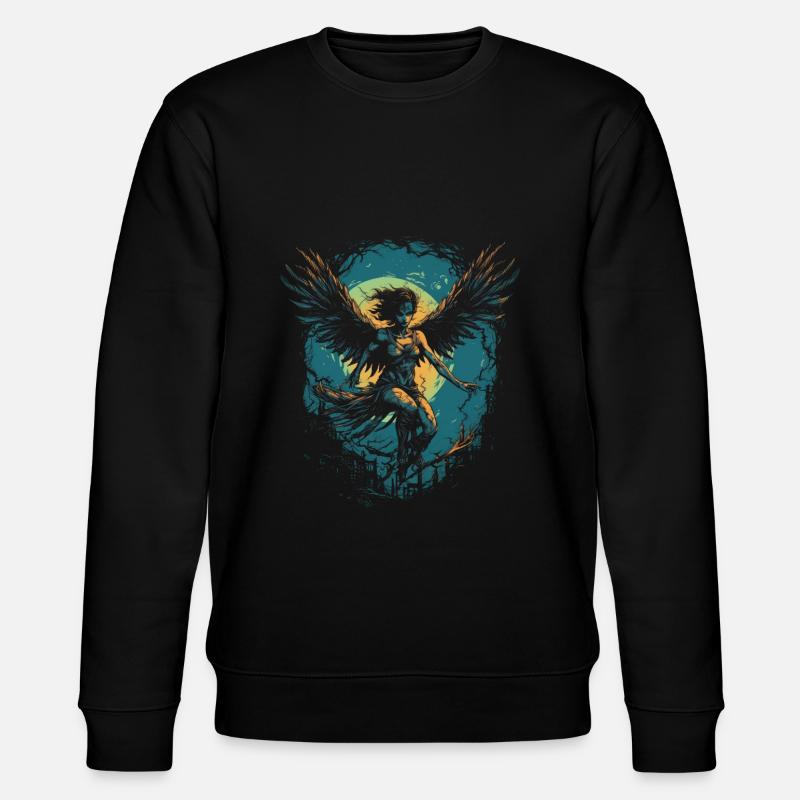 Monster Ungeheuer Dämon Teufel Vampir Guhl Zombie - Stanley/Stella Unisex Bio-Sweatshirt CHANGER  - Schwarz