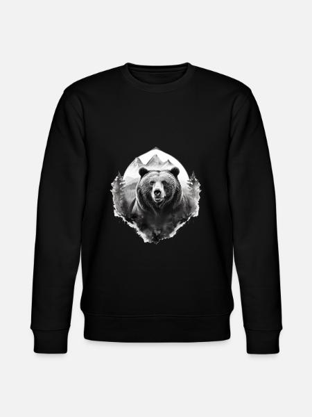 Bear Nature Environment Environmental Protection - Stanley/Stella CHANGER Unisex Organic Sweatshirt - black