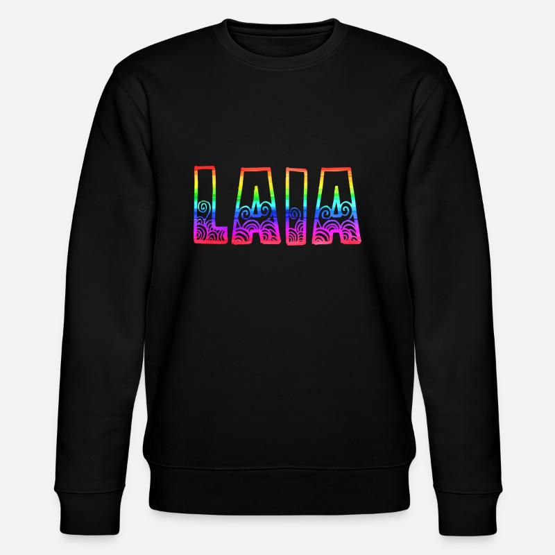 laia rs regenbogen - Stanley/Stella Unisex Bio-Sweatshirt CHANGER  - Schwarz