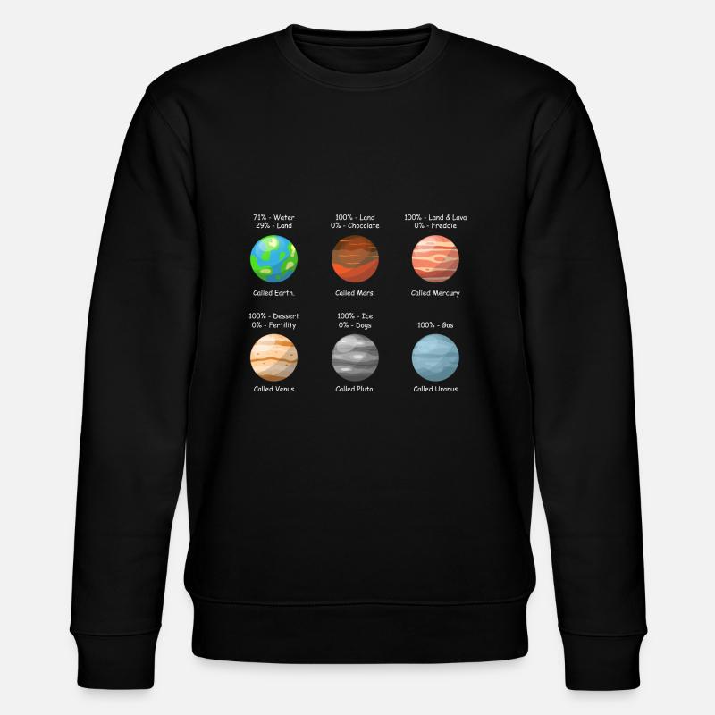 Système solaire Planètes Astronomie - Sweat bio CHANGER Stanley/Stella Unisexe - noir