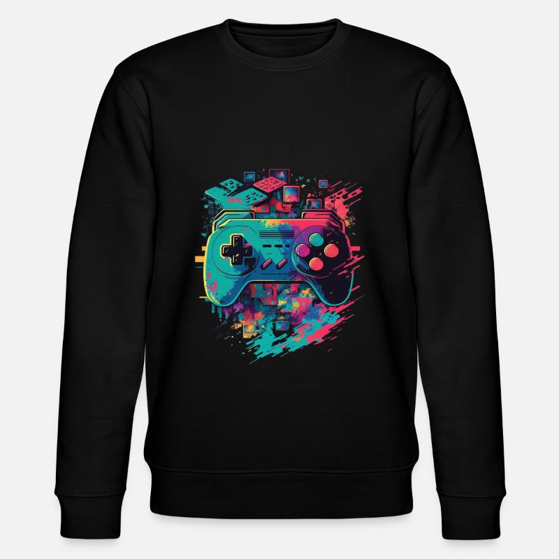 Console rétro - Sweat bio CHANGER Stanley/Stella Unisexe - noir