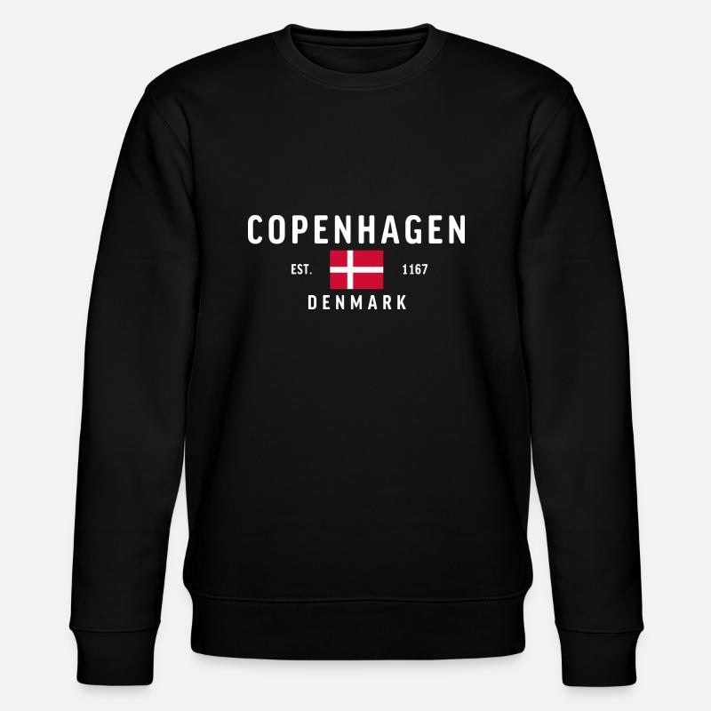 Copenhague Danemark Classique - Sweat bio CHANGER Stanley/Stella Unisexe - noir