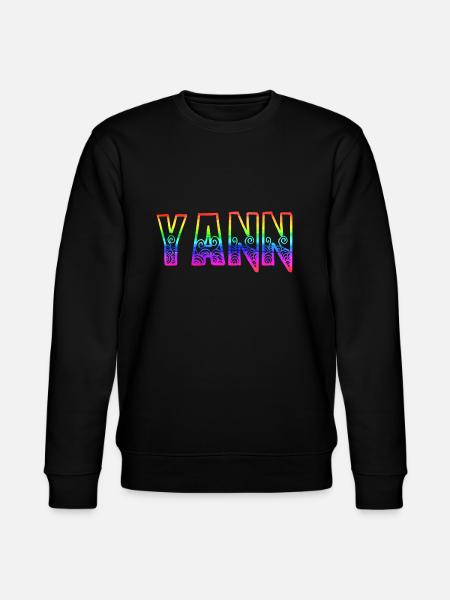 yann rs rainbow - Stanley/Stella CHANGER Unisex Organic Sweatshirt - black
