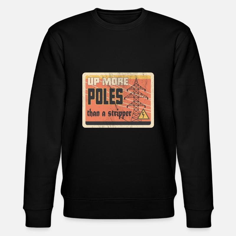 Électricien de lignes électriques - Sweat bio CHANGER Stanley/Stella Unisexe - noir