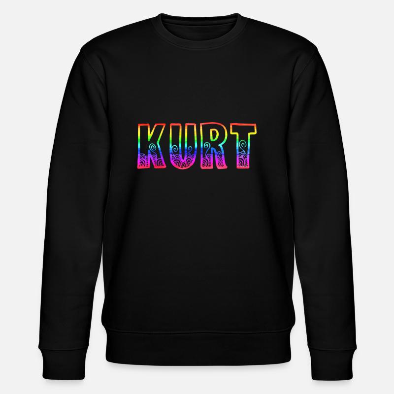 kurt rs regenbogen - Stanley/Stella Unisex Bio-Sweatshirt CHANGER  - Schwarz