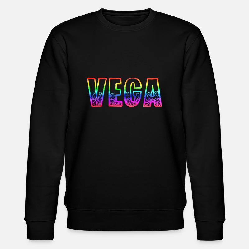 vega rs rainbow - Stanley/Stella CHANGER Unisex Organic Sweatshirt - black