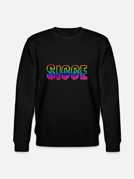 sigge rs rainbow - Stanley/Stella CHANGER Unisex Organic Sweatshirt - black
