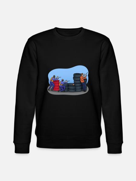 Paintball illustration - Stanley/Stella CHANGER Unisex Organic Sweatshirt - black