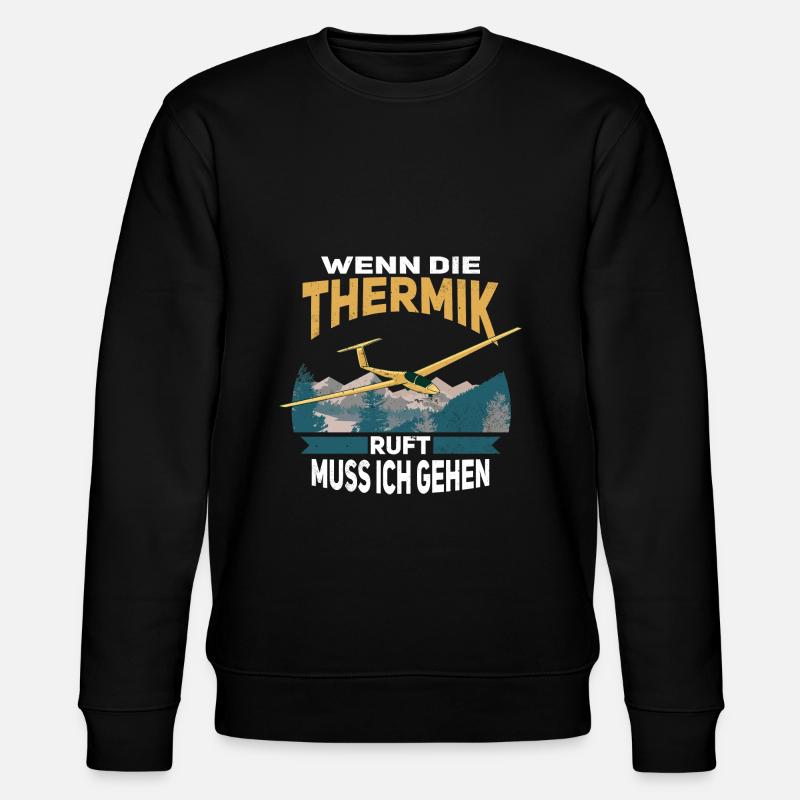 Segelflug - Stanley/Stella Unisex Bio-Sweatshirt CHANGER  - Schwarz
