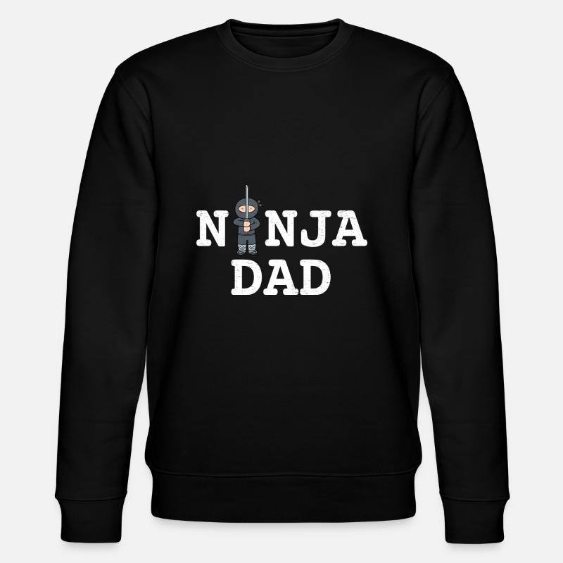Ninja Dad - Stanley/Stella Unisex Bio-Sweatshirt CHANGER  - Schwarz