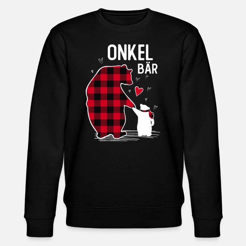 Onkel Bär - Stanley/Stella Unisex Bio-Sweatshirt CHANGER  - Schwarz