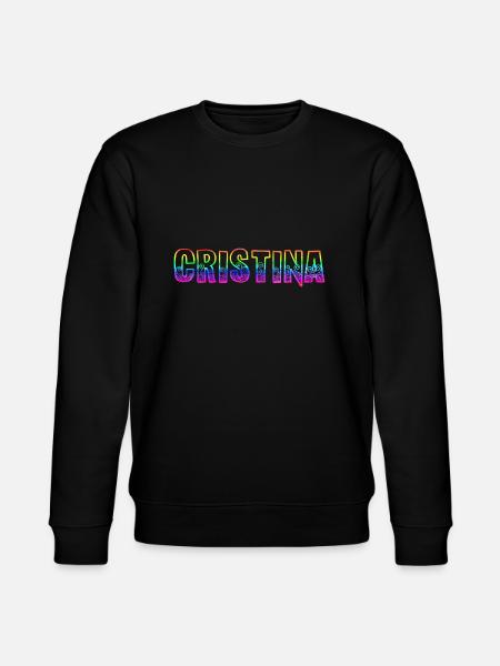 cristina rs rainbow - Stanley/Stella CHANGER Unisex Organic Sweatshirt - black