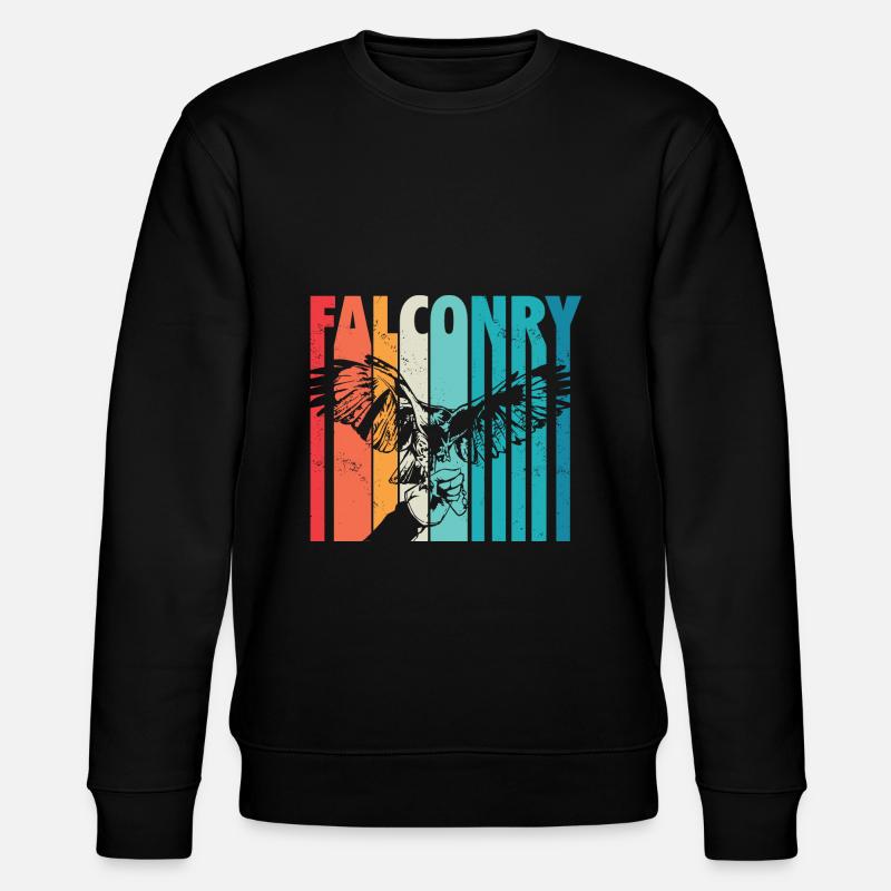 Falknerei - Stanley/Stella Unisex Bio-Sweatshirt CHANGER  - Schwarz