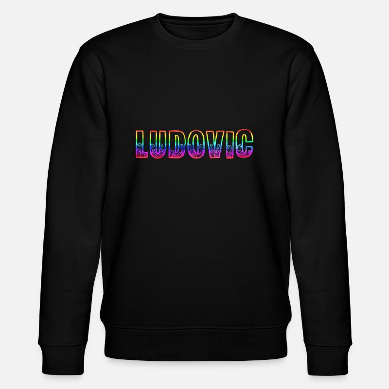 ludovic rs rainbow - Stanley/Stella CHANGER Unisex Organic Sweatshirt - black