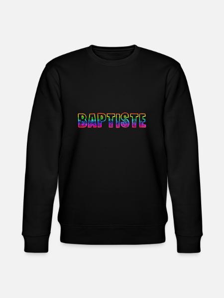 baptiste rs rainbow - Stanley/Stella CHANGER Unisex Organic Sweatshirt - black