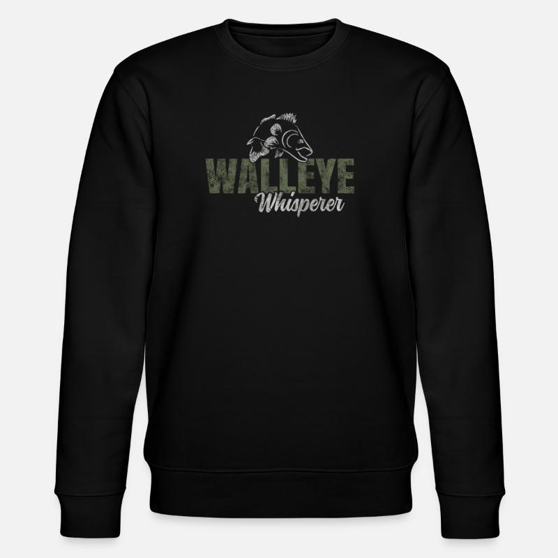 Walleye Whisperer - Stanley/Stella CHANGER Unisex Organic Sweatshirt - black