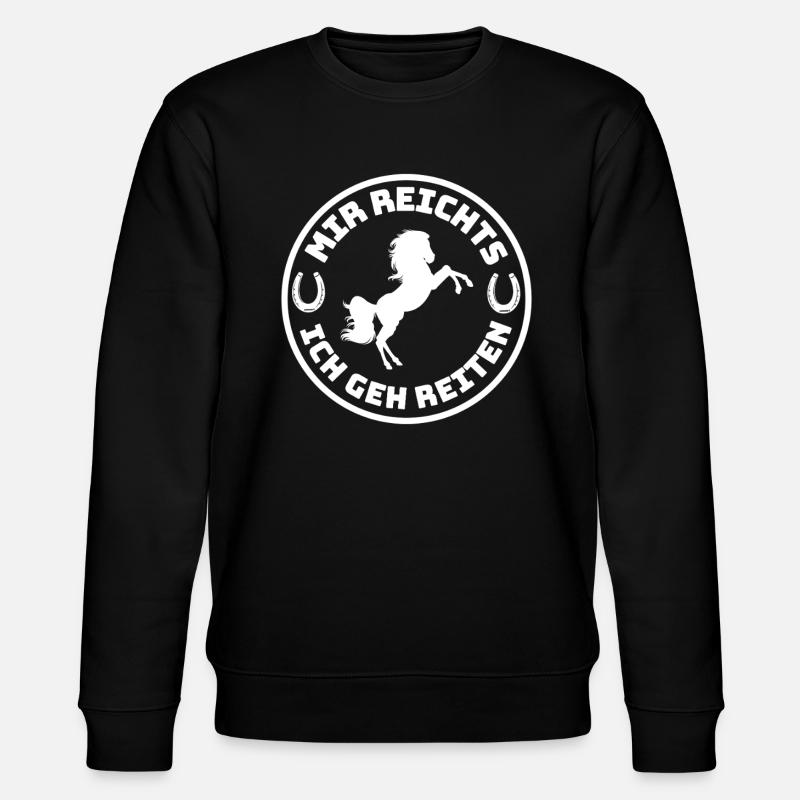 I've had enough riding - Stanley/Stella CHANGER Unisex Organic Sweatshirt - black