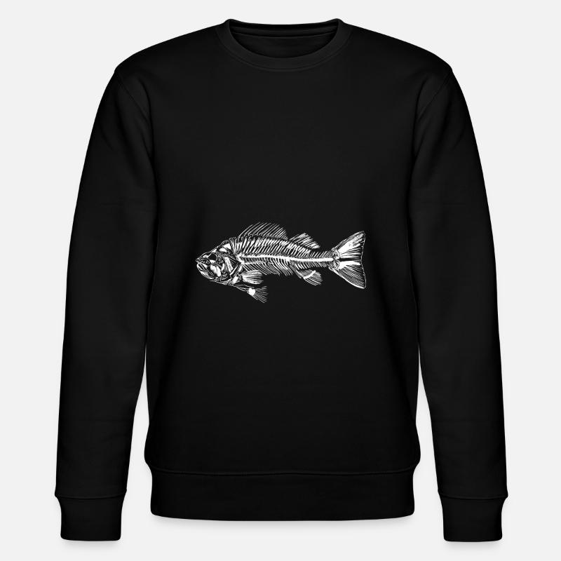 Fischgräte - Stanley/Stella Unisex Bio-Sweatshirt CHANGER  - Schwarz