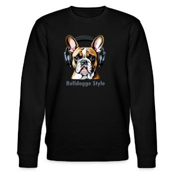 Funny Bulldogge - Quotes - Stanley/Stella Unisex Bio-Sweatshirt CHANGER  - Schwarz - Vorne - Nik (191cm) & Marisol (170cm)
