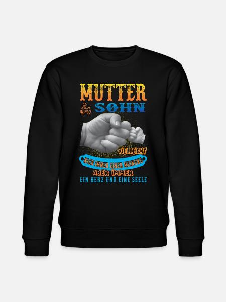 Mutter und sohn - Stanley/Stella Unisex Bio-Sweatshirt CHANGER  - Schwarz