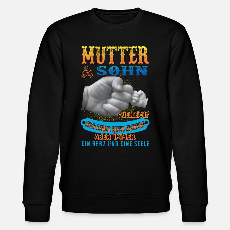 Mutter und sohn - Stanley/Stella Unisex Bio-Sweatshirt CHANGER  - Schwarz