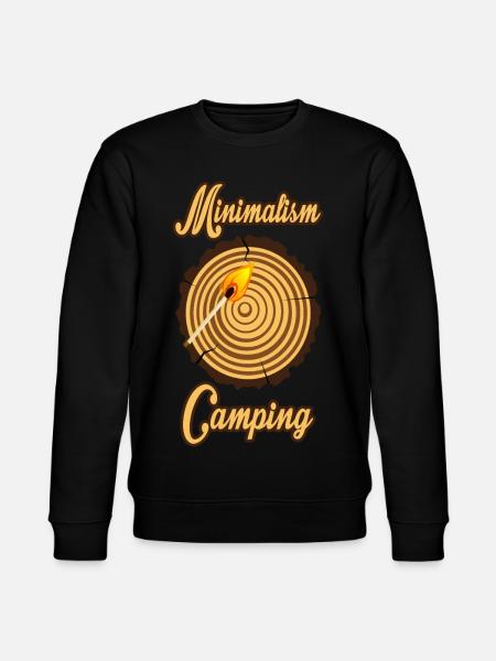Camping Minimal - Stanley/Stella CHANGER Unisex Organic Sweatshirt - black