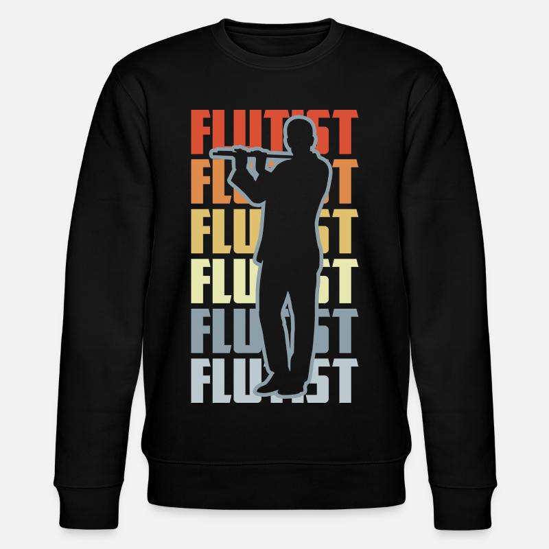 Flûtiste rétro - Sweat bio CHANGER Stanley/Stella Unisexe - noir