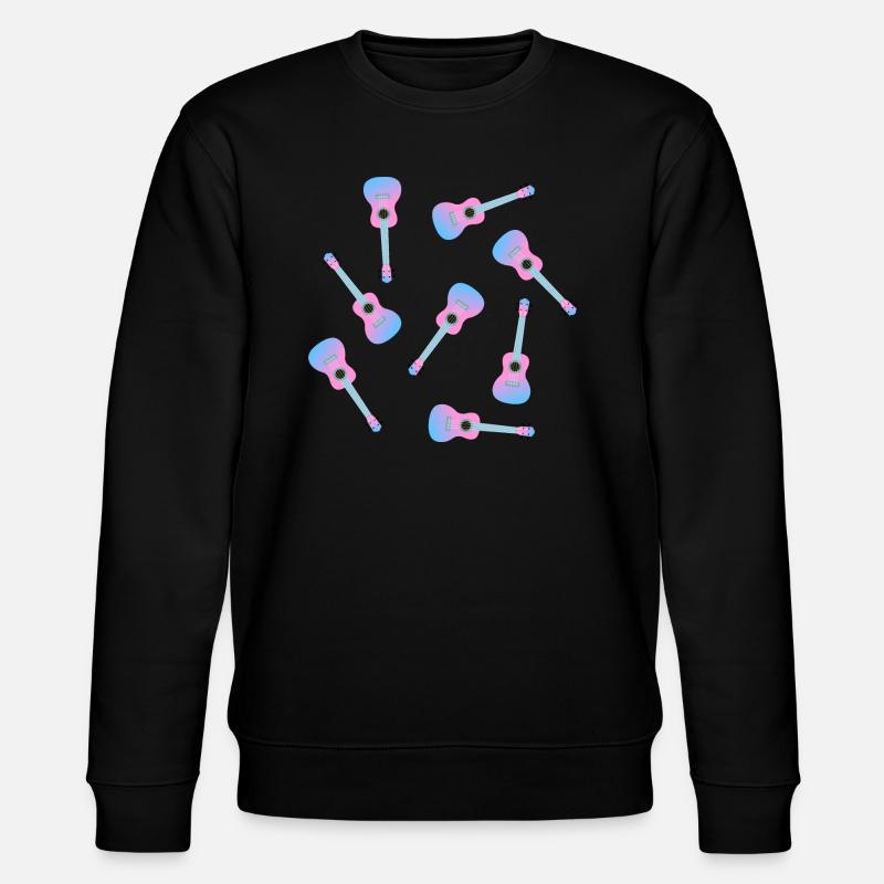 Ukulélé rose - Sweat bio CHANGER Stanley/Stella Unisexe - noir