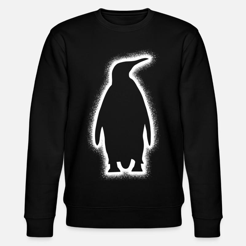 Penguins Hommes Garçons Enfants Penguin - Sweat bio CHANGER Stanley/Stella Unisexe - noir