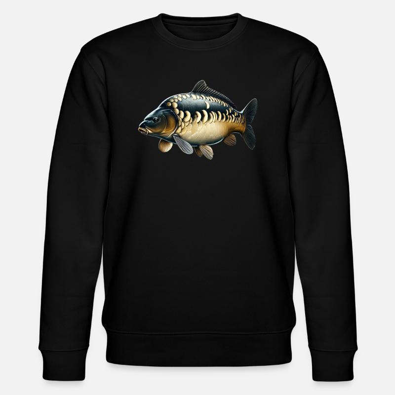 Karpfen - Stanley/Stella Unisex Bio-Sweatshirt CHANGER  - Schwarz
