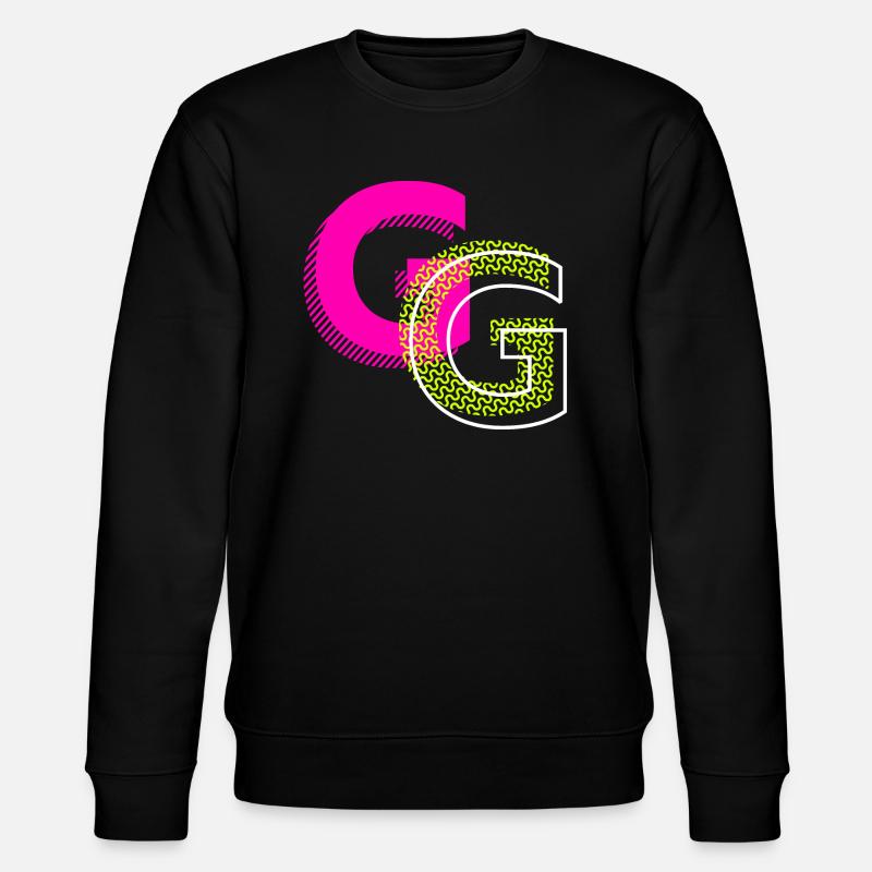 Lettre initiale G - Sweat bio CHANGER Stanley/Stella Unisexe - noir